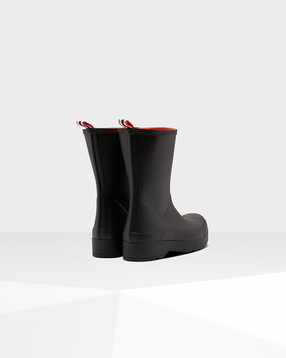 Hunter Original Insulated Mid-Height Rain Play Boots - Online Sale Mens Black - CJEDKV407